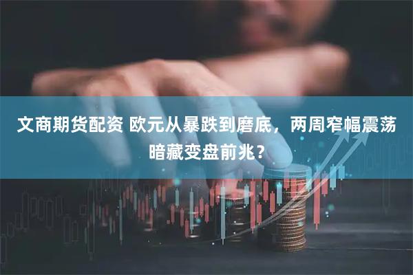 文商期货配资 欧元从暴跌到磨底，两周窄幅震荡暗藏变盘前兆？